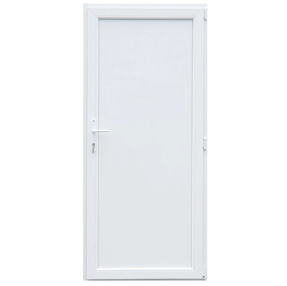Ușă PVC cu panel integral, culoare alb
