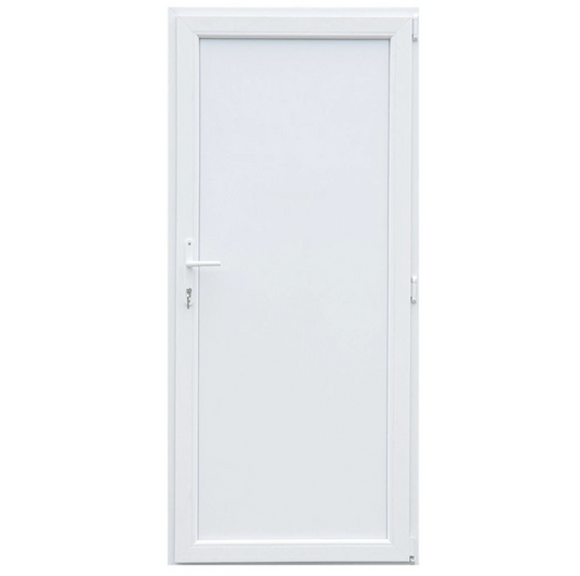 Ușă PVC cu panel integral, culoare alb