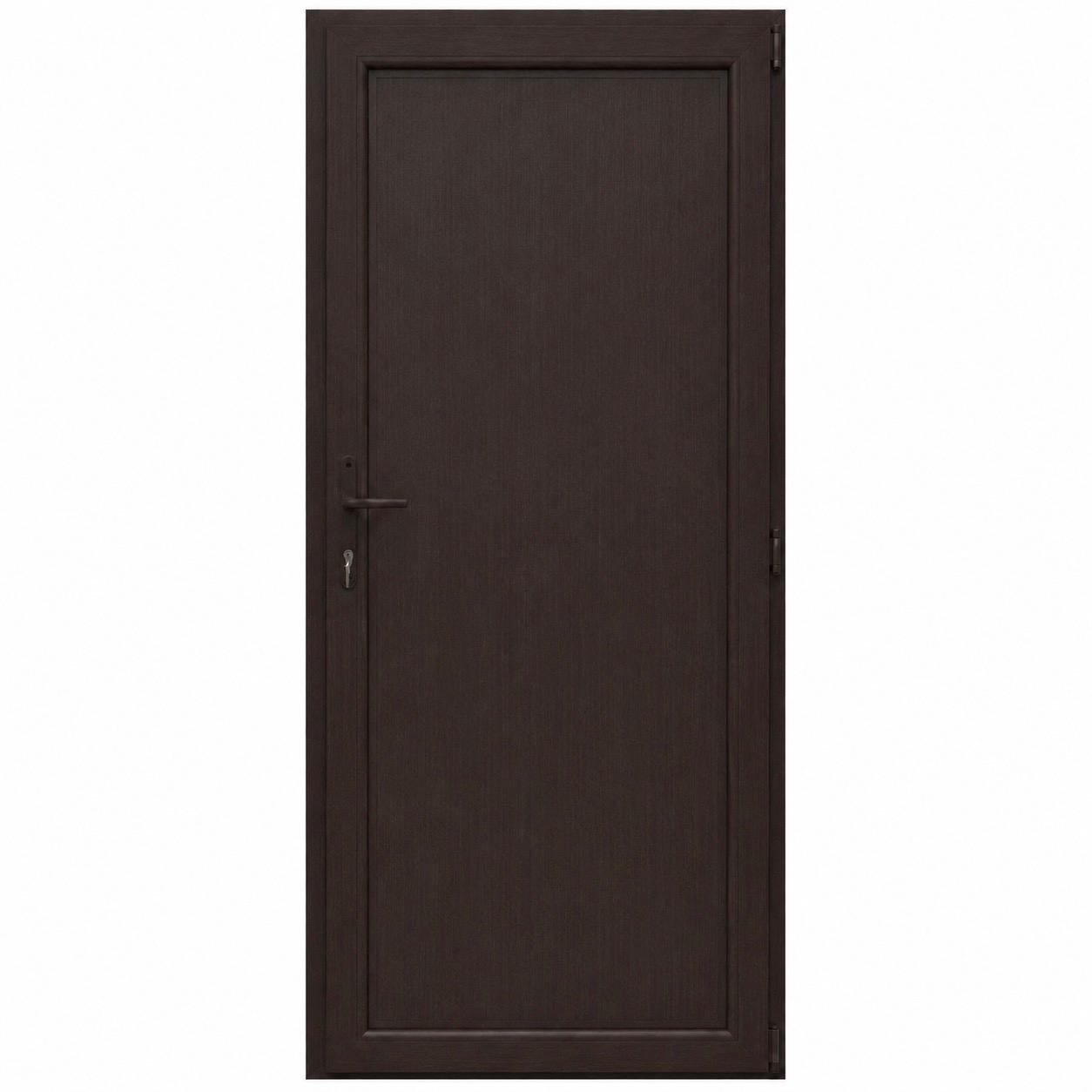 Ușă PVC cu panel integral, culoare wenge